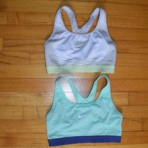 TWO Nike Dri-Fit Sports Bras